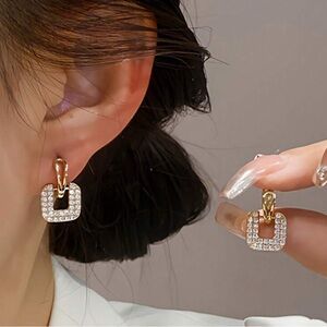 Elegant Gold and Silver Earrings